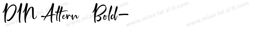 DIN Altern   Bold字体转换